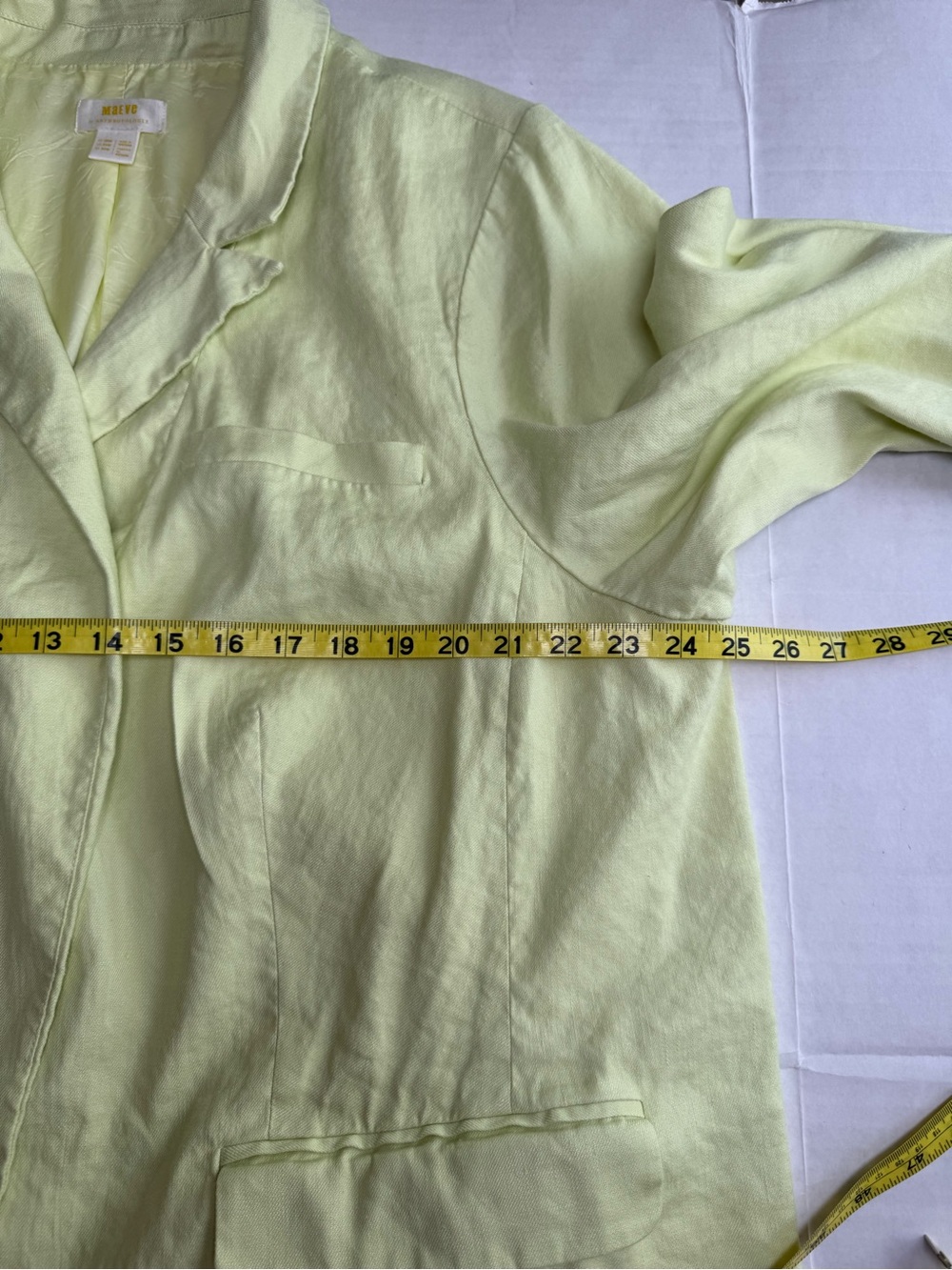 Anthropologie Maeve Linen Blend Oversized Blazer - Picture 14 of 16